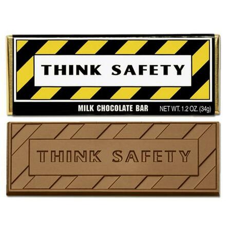 CHOCOLATE CHOCOLATE Think Safety Wrapper Bars - Pack of 50 310015